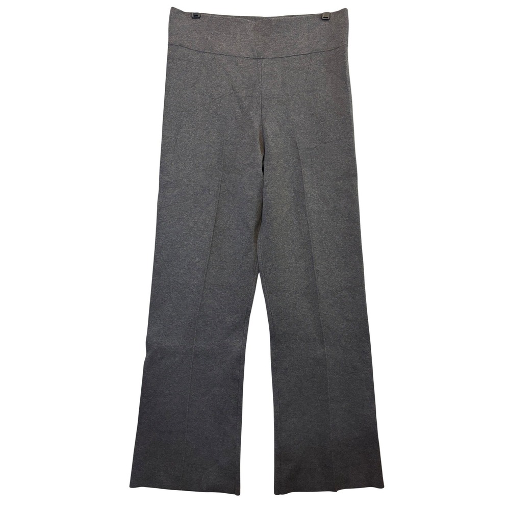 J.Crew Giselle Pant Women LT Charcoal Gray High Rise Slim Flare Ponte Knit BX871